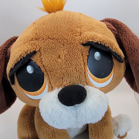 Vtg Rescue Pets Animated Dog Plush Happy/Sad Bark Wags Battery Operated Works! - Picture 2 of 14